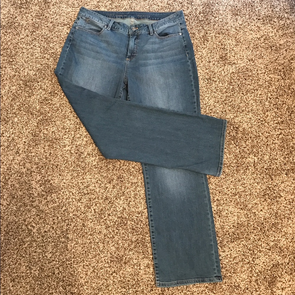 Talbots Women’s Straight-Leg Jeans in Medium Blue